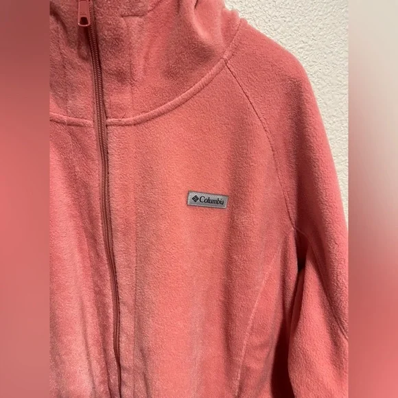 Columbia Womens Benton 2 Springs Fleece Hooded Full Zip Jacket Pink 3X - Picture 4 of 11